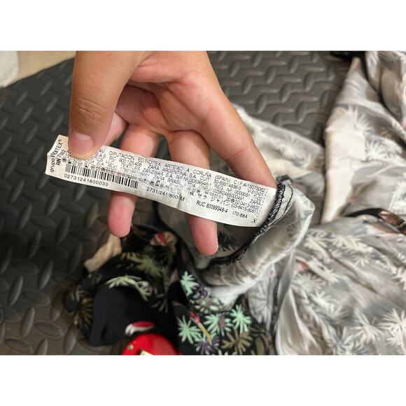 ZARA‎ Woman Women's Kimono Wrap Black Crane Hi Low Dress Blogger Favorite Medium - Picture 10 of 14